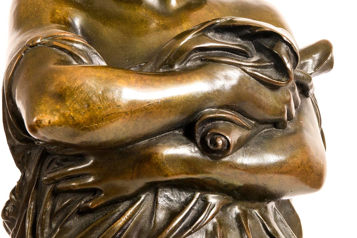 789 Large Bronze of Virgil after Jules Dalou - Early 20th Century - Image 8