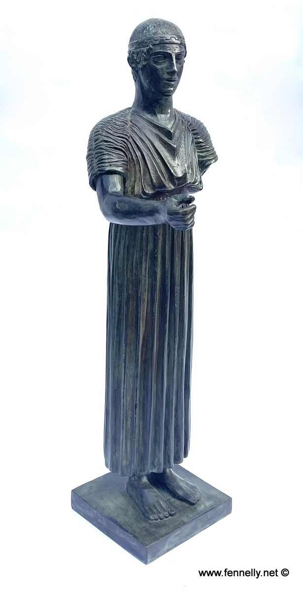 189 Sold Bronze Statue - The Charioteer of Delphi - Museum of Greece - Image 2