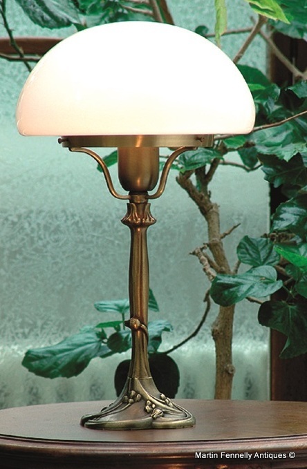 M044 Pair Art Nouveau Style - Column Lamps Superb Design - Image 3