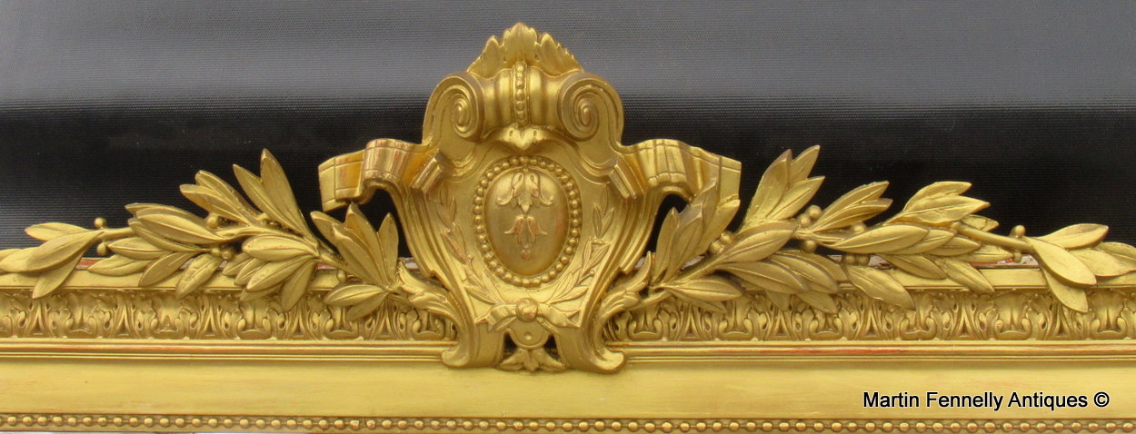 924 Sold Beautiful Antique French Mirror Circa 1880 - Large - Lovely Patina - Image 2