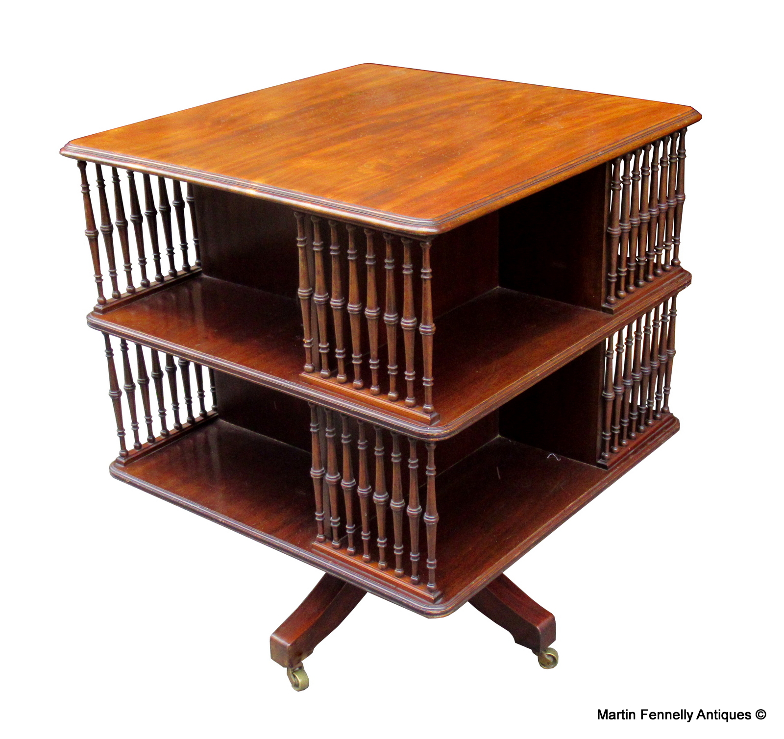 945 Sold Superb Revolving Bookcase - English - Howard and Sons - London