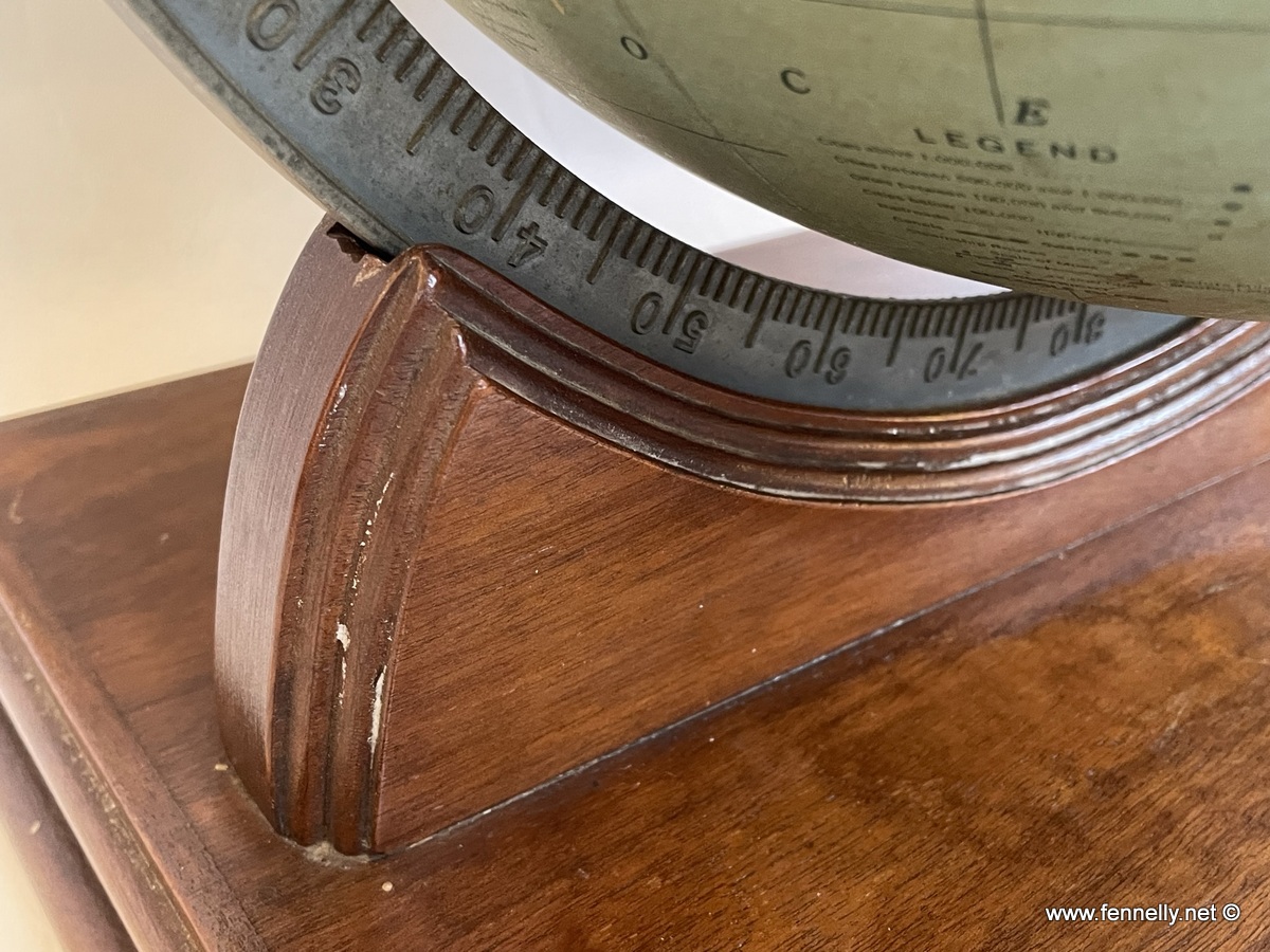 741 Sold Rare 1932 Replogle Globe, Standard Globe with Bespoke Stand and Atlas - Image 3