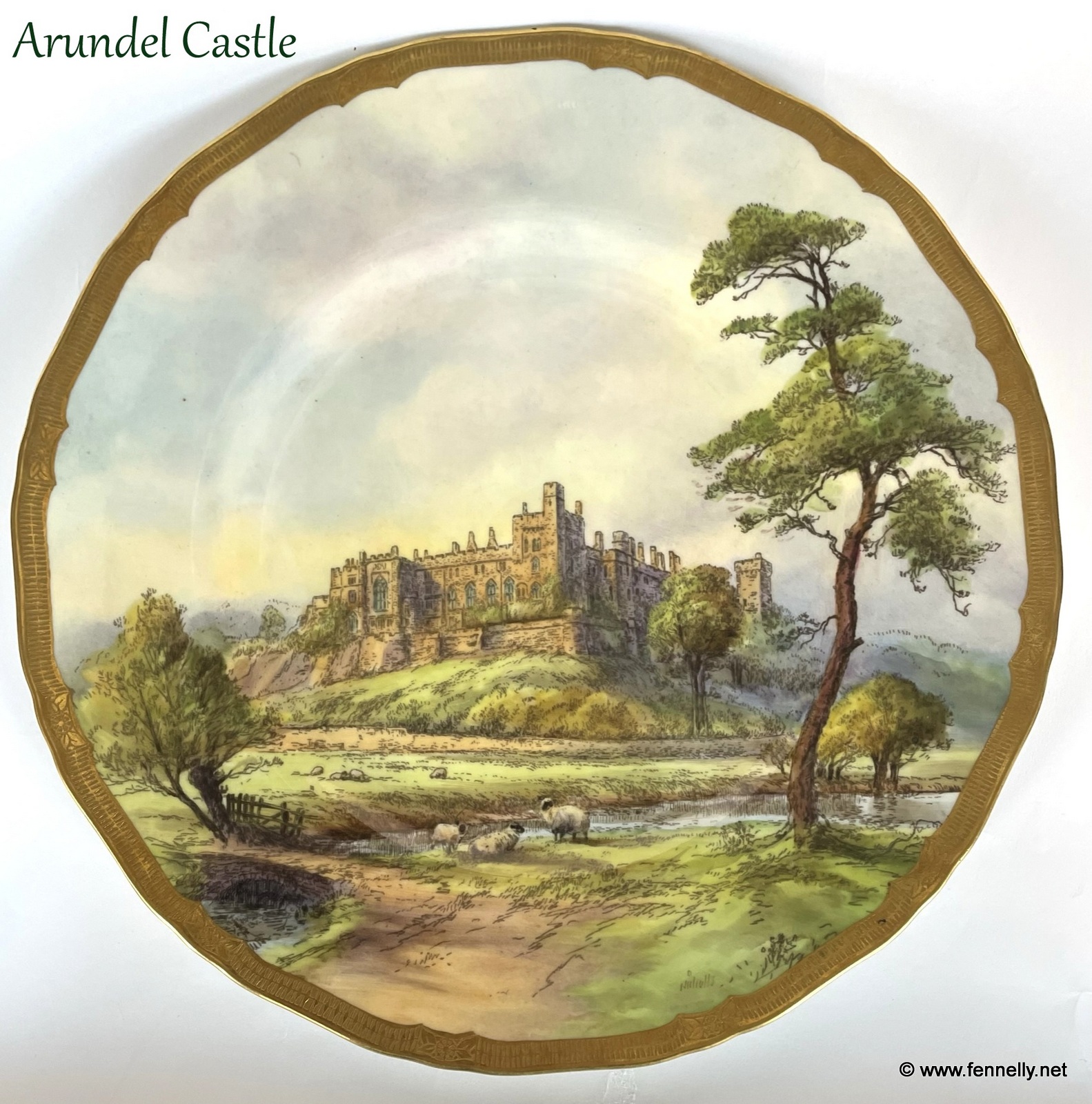 113 Set of 4 Royal Worcester Cabinet Plates - Circa 1920 - Hand Painted - Signed - Image 5