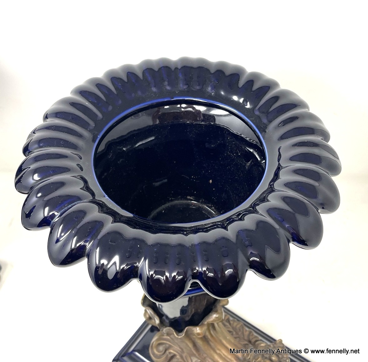 049 Superb Pair of Porcelain and Gilt Bronze Cornucopia - Italian - Image 7