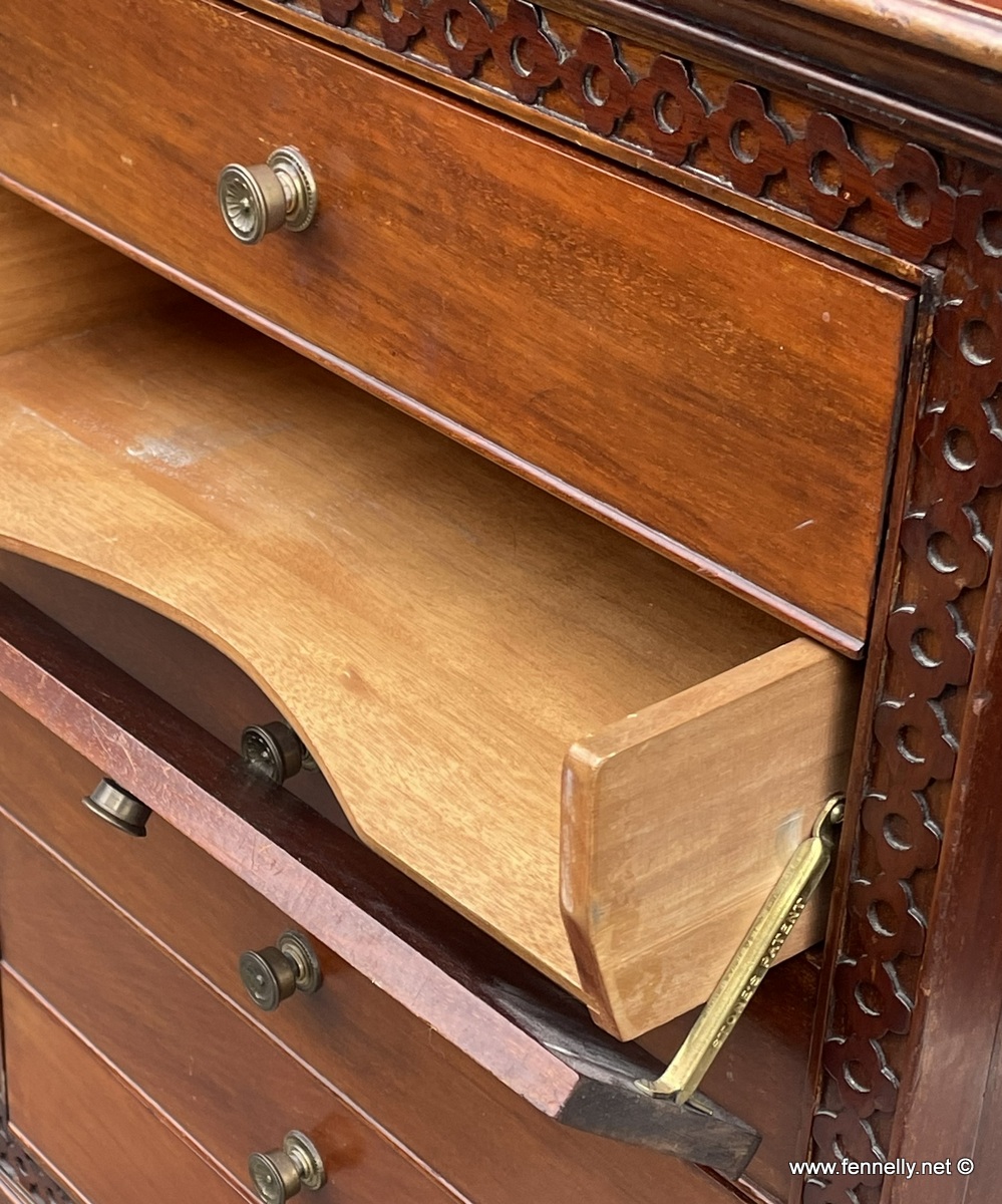 488 Rare Edwardian Mahogany Music Cabinet - Circa 1910 - Image 5