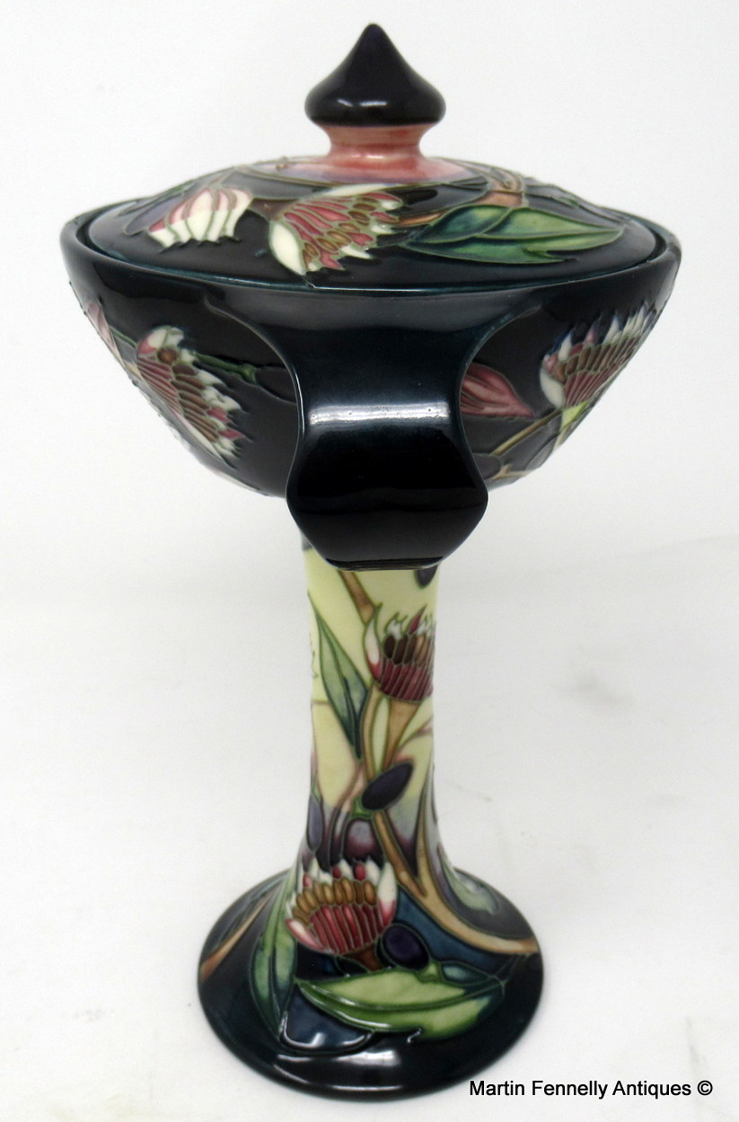820 Sold Moorcroft Twin Handle Bonbonniere Vase Hand Decorated by Emma Bossons FRSA - Image 4