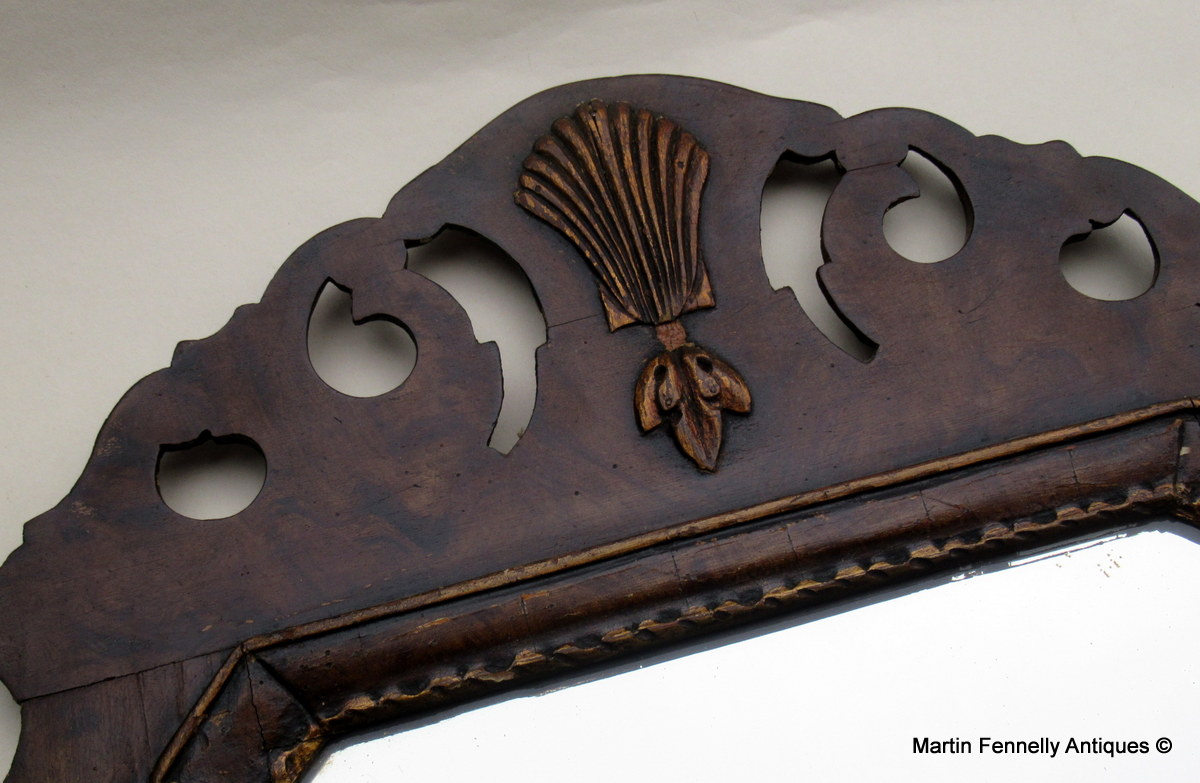 516 Sold Very Rare Queen Anne Walnut Mirror - Dated 1714 - London - Image 4