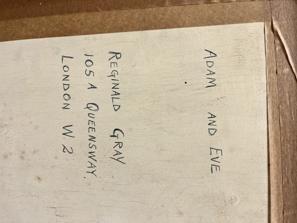 059 Adam and Eve - Reginald Gray - Tempera on Wood Panel - Framed - Image 4