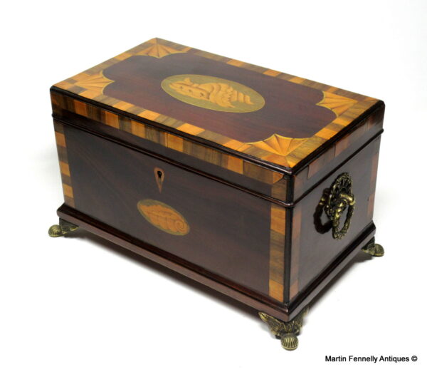 624 Sold Superb Regency Tea Caddy - English - Circa 1820