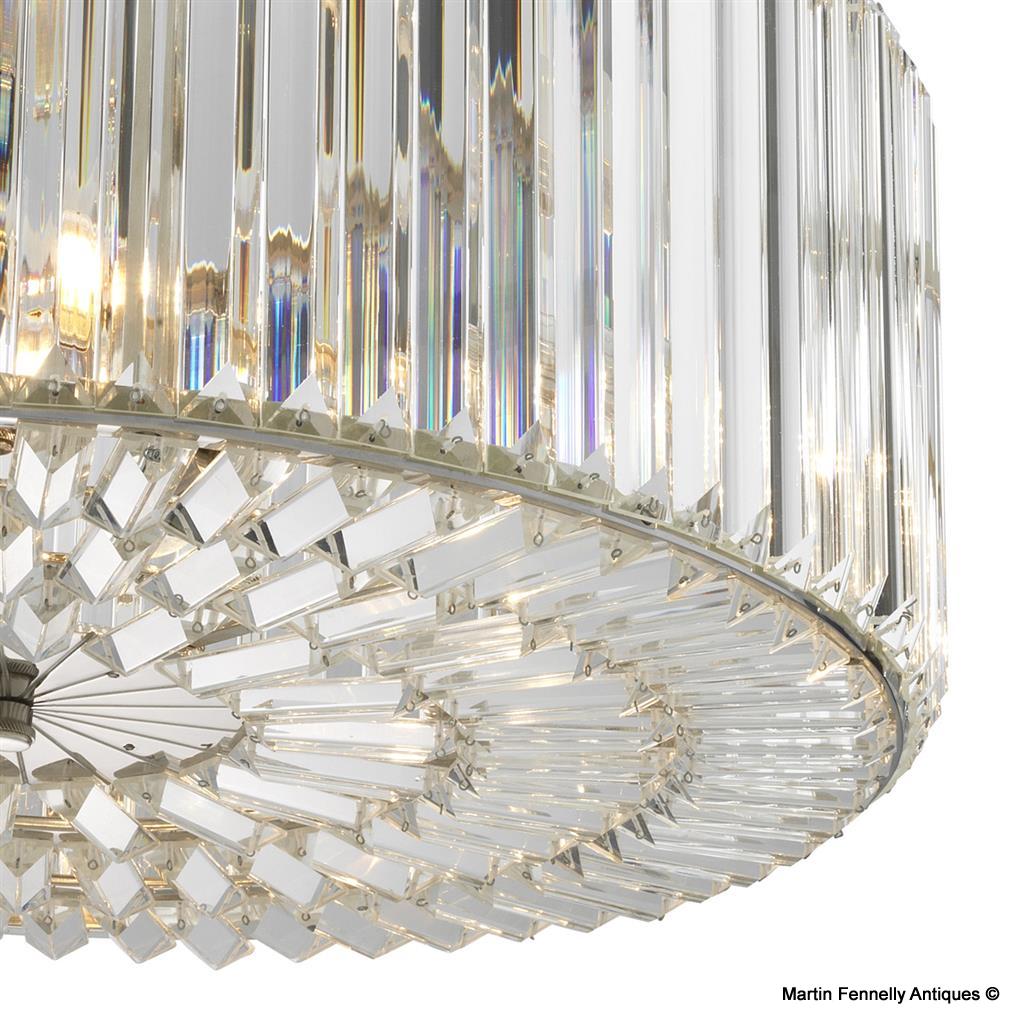 539A Sold The Infinity Chandelier - Art Deco Style - Nickel - Eichholtz - Image 5