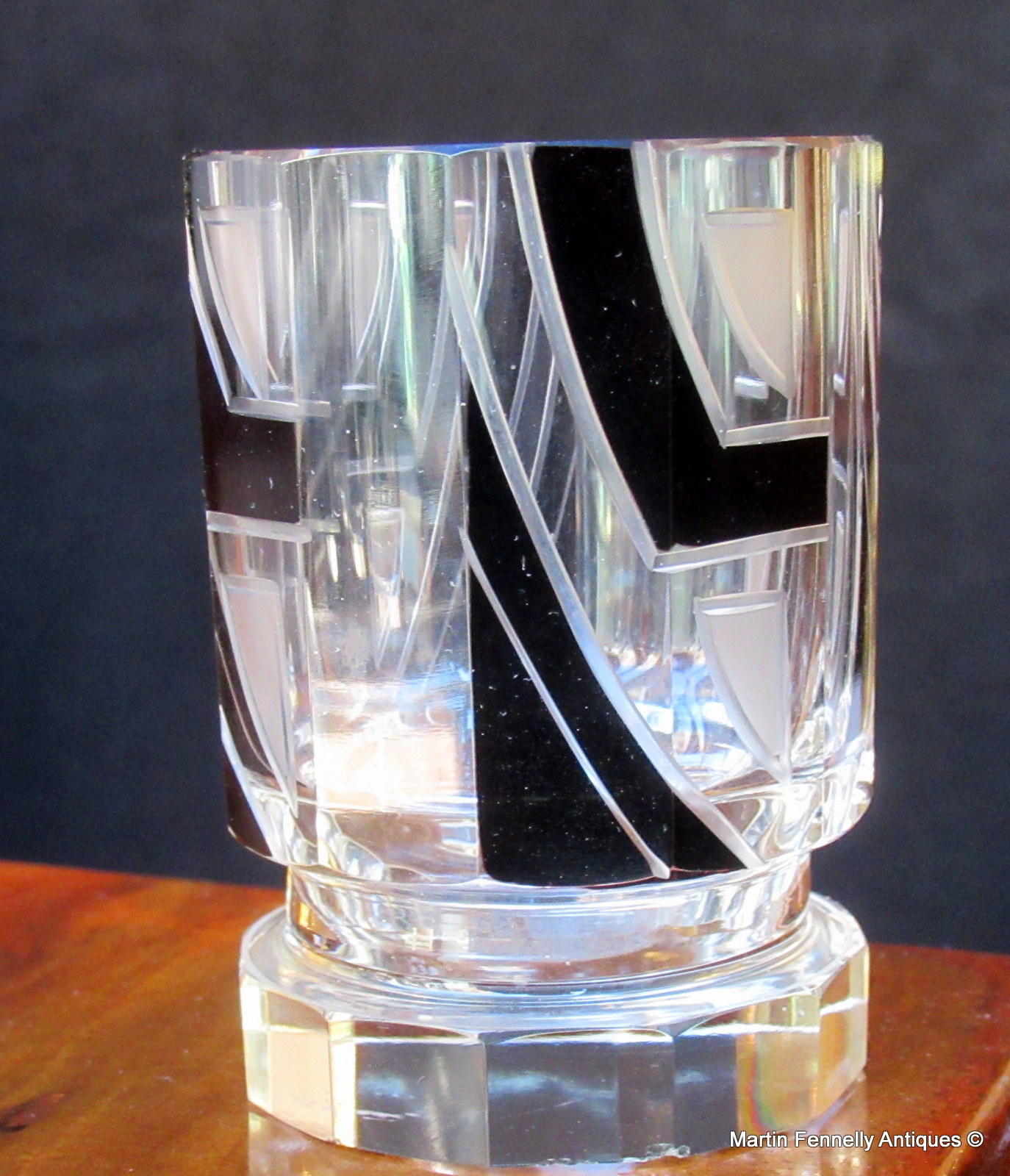 369 Sold Art Deco Crystal Decanter set Karl Palda 1930's - Original - Image 4