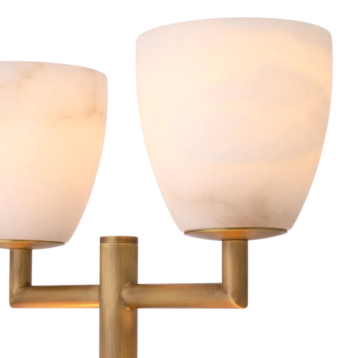 M182 Modern Design Valerius Lamp - Brass and Alabaster - Eichholtz - Image 5