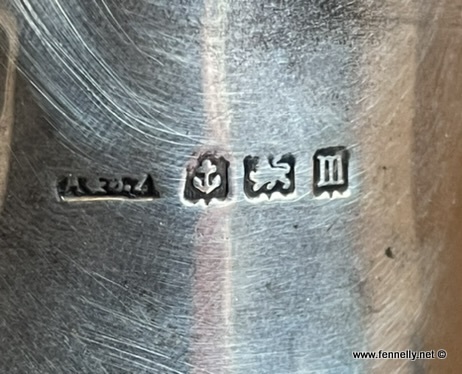 425 Antique Silver Inkwell - Birmingham 1912 - Novelty Bell - Image 4