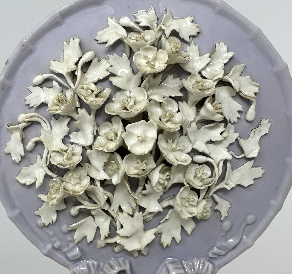 479 Sold Antique Pair French Victorian Porcelain Urns Vases Moon Flasks 19thCt - Image 3