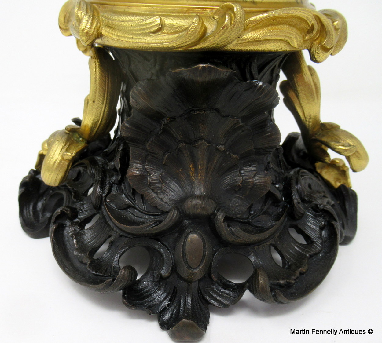 276 Sold Manner of Michel Claude Clodion Pair Bacchus Putti Bronze Ormolu Figures 19thCt - Image 6