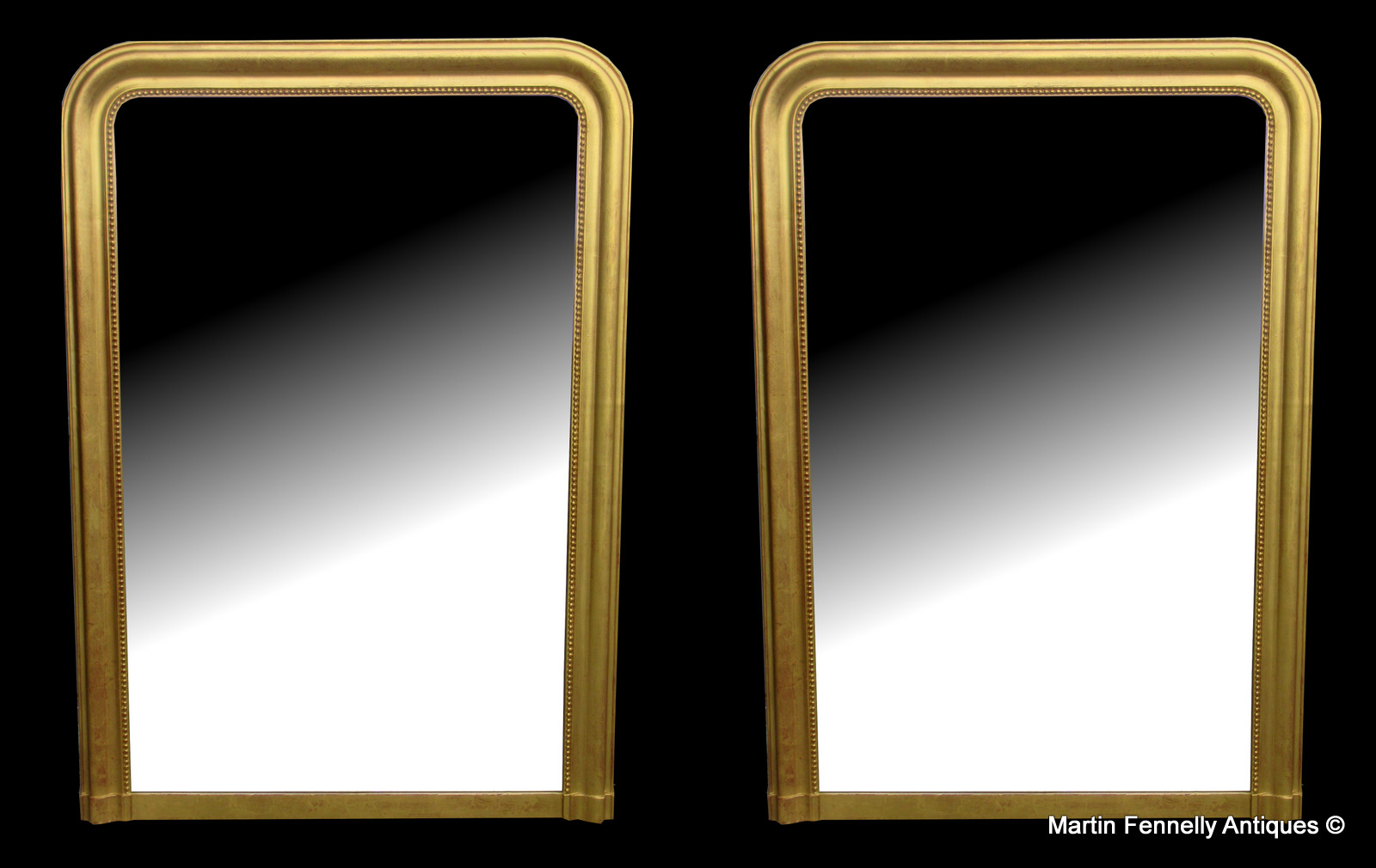 266 Superb Pair French Mirrors Late 19thCt