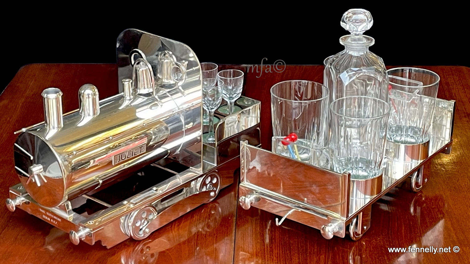 353 Franz Richenberg Berlin DRP - 1905 - Juliet - Cocktail Bar Silver Plated - Image 6