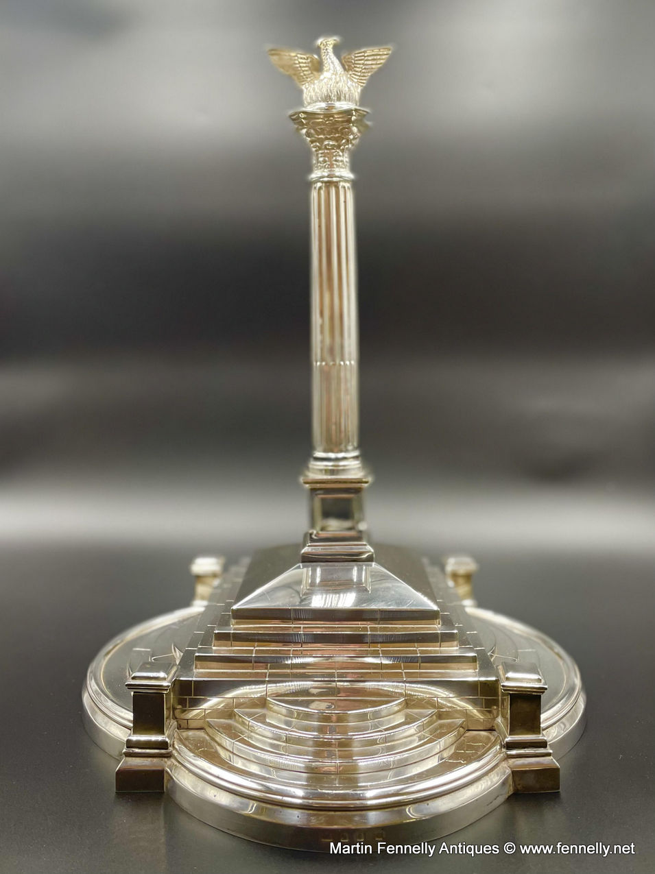 522 Sold Superb Miniature - Pheonix Monument - Solid Silver 1963 - Irish - Image 3