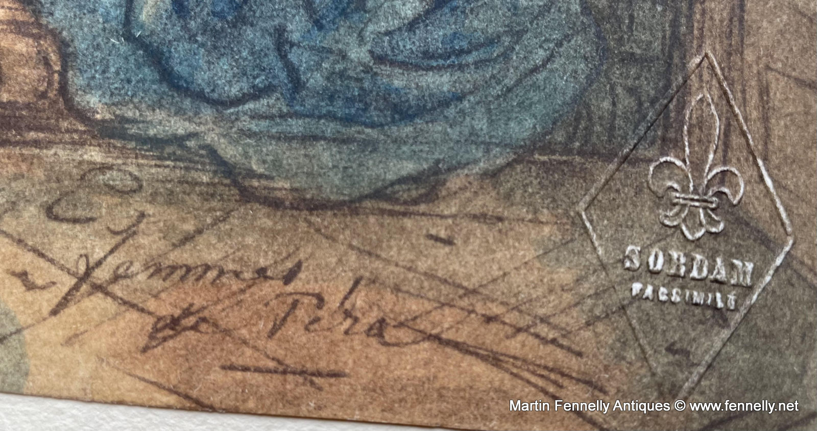 733B Sordam Reproduction of Constantin Guys Femmes De Pera 1951 - Image 2