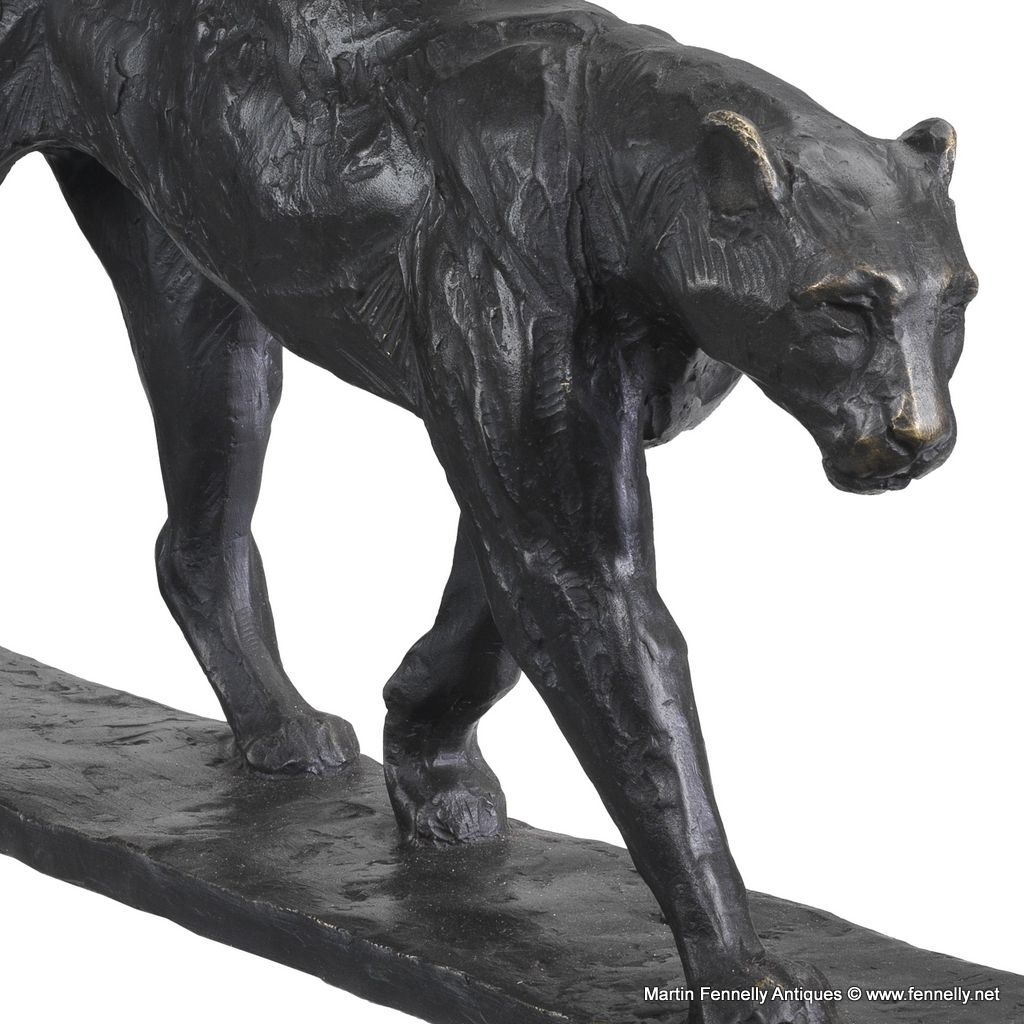 M123 Bronze Statue of Jaguar - Heavy - Art Deco - Bugatti - Image 4