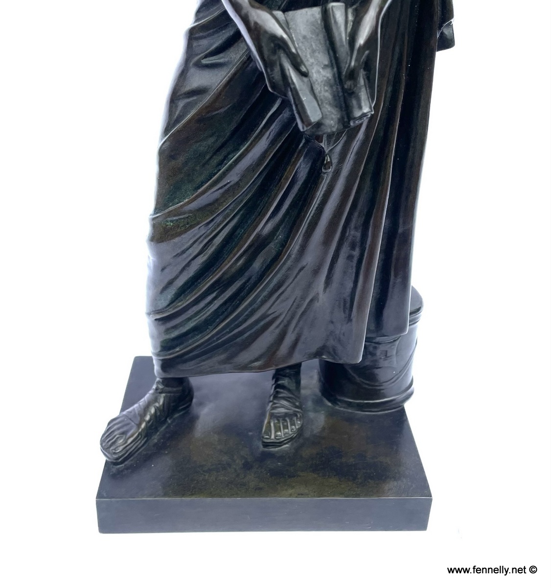 976 Sold Pair Bronze Sculptures - Demosthenes and Sophocles - Late 19th Century French - Image 7