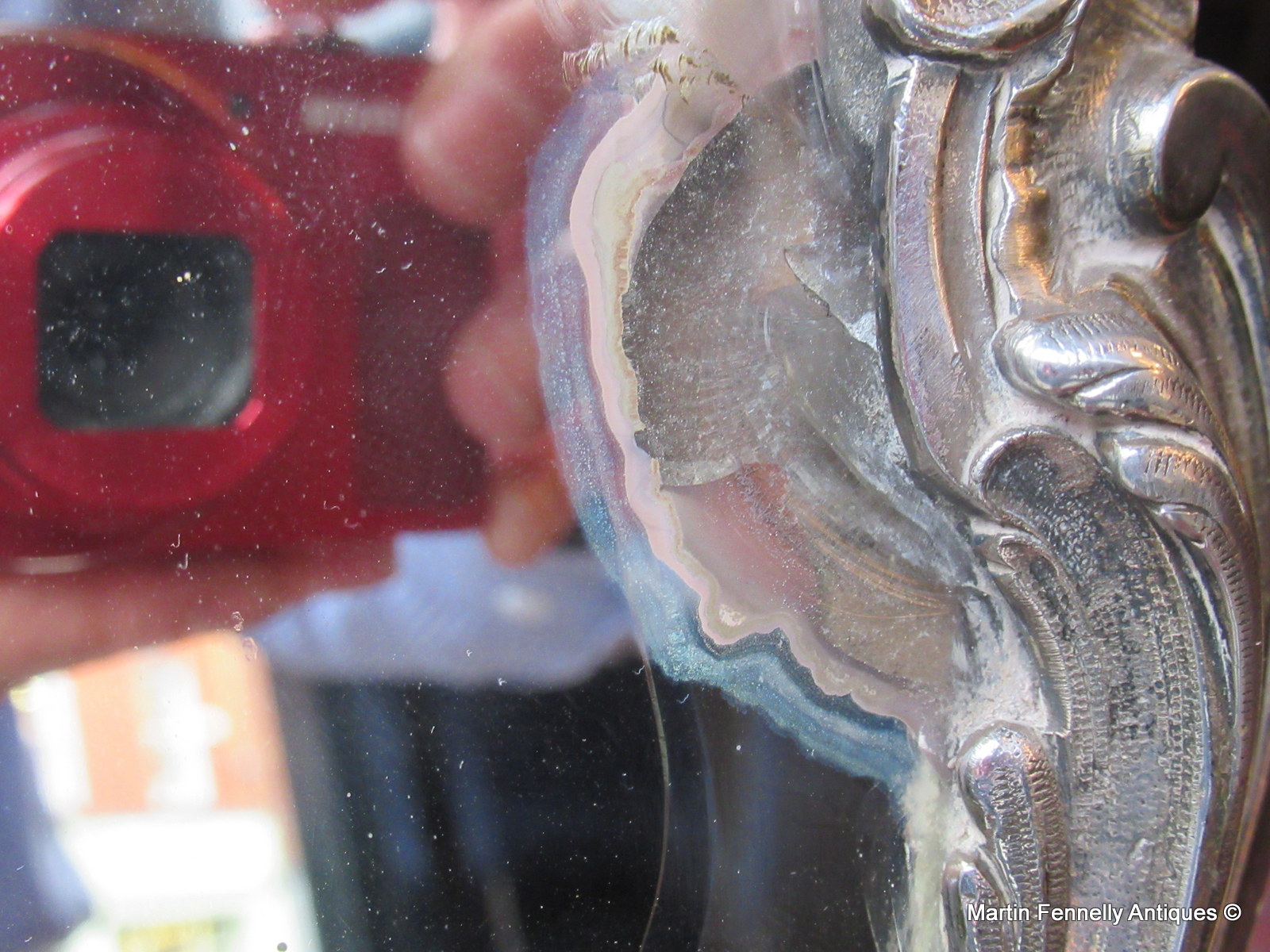 415 Victor Saglier - Rare Art Nouveau Mirror Circa 1905 - Image 6