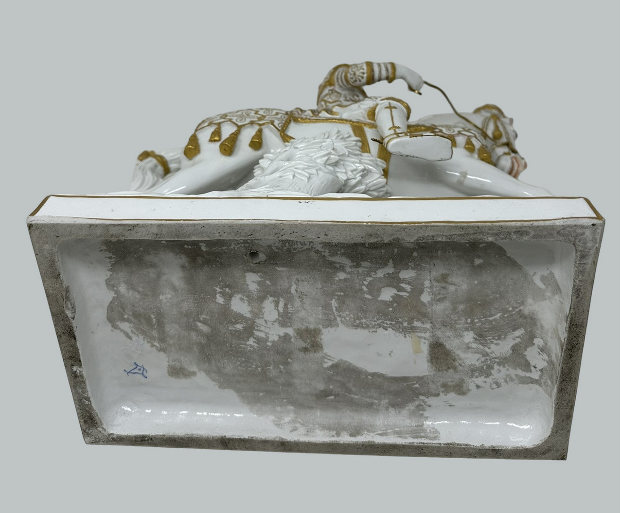 913 Sold Antique Sevres Porcelain King Francois I Riding Horseback Sculpture Centerpiece - Image 6