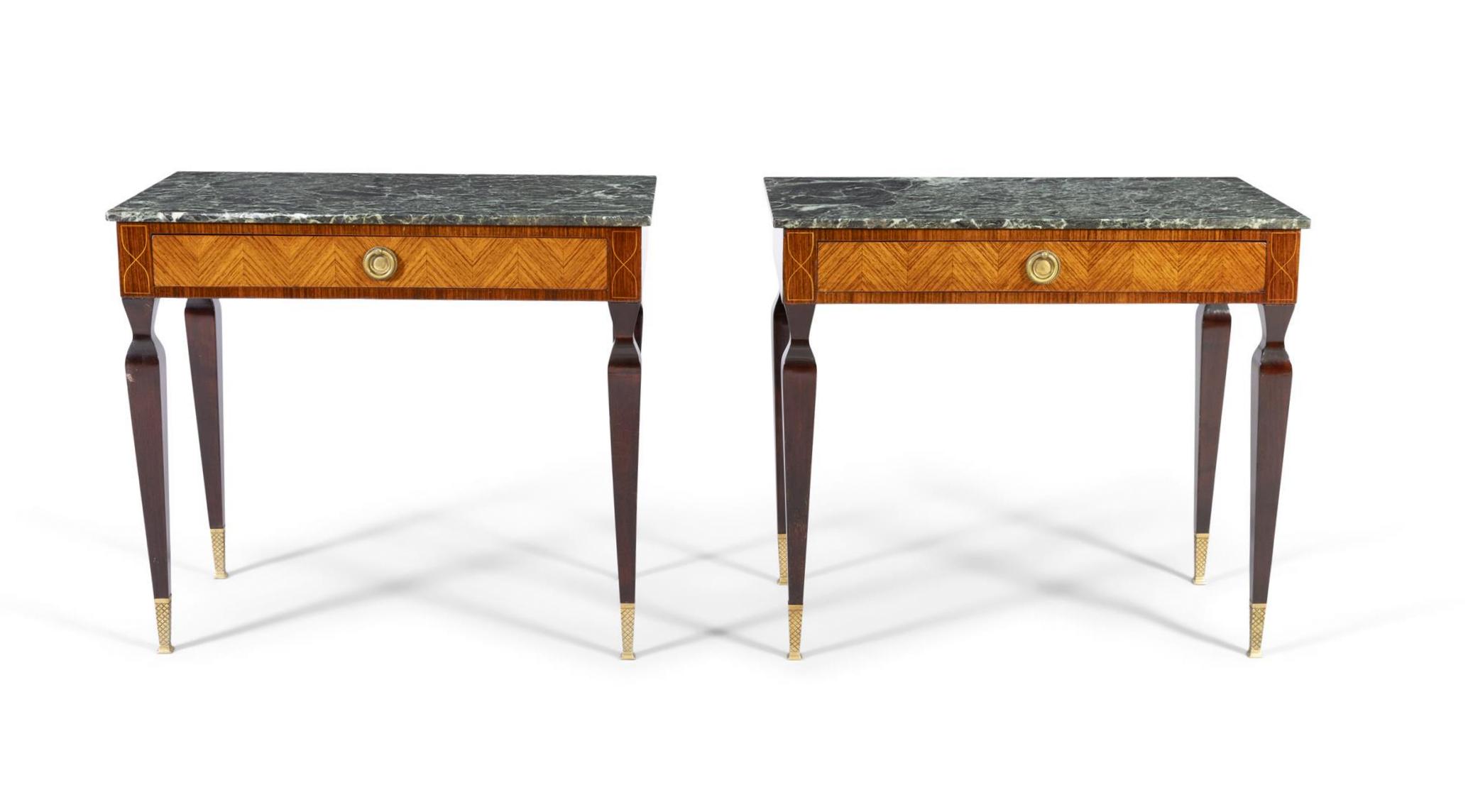 M171 Pair Kingwood and Rosewood Tables Circa 1950 - Italian - Image 3