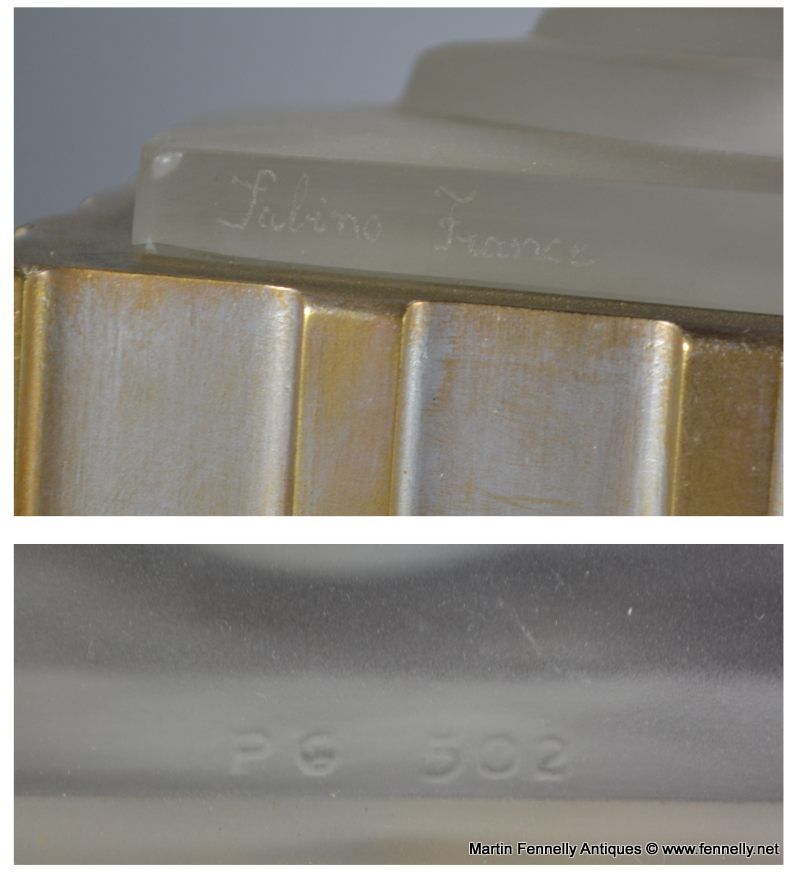 608 Sold Rare Art Deco Lamp - Sabino - Signed and Numbered - Image 5