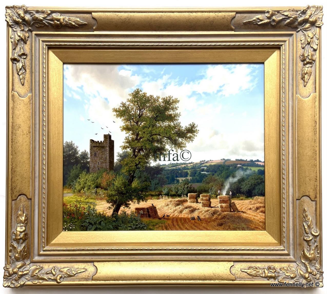 418 Sold Daniel Van der Putten - Glenquin Castle, Limerick - Oil Painting on Panel - Image 2