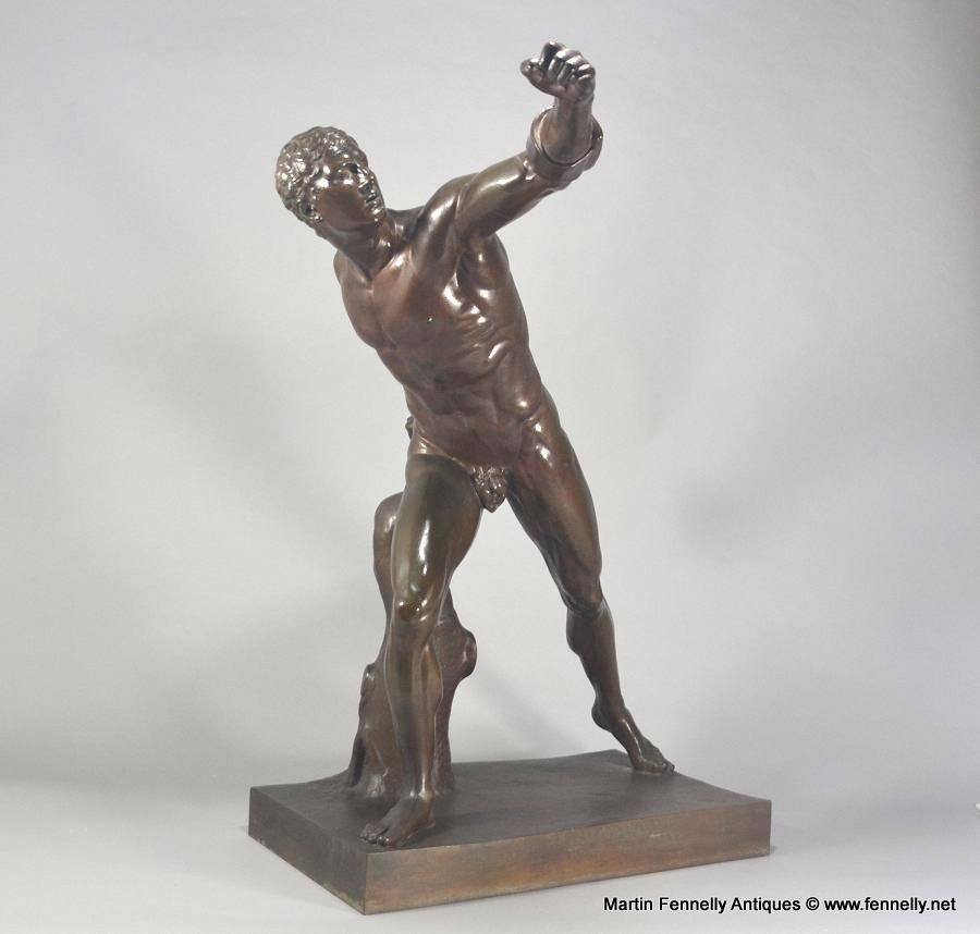 689 Sold Large French Bronze of the Borghese Gladiator - Ferdinand Barbedienne - Image 8
