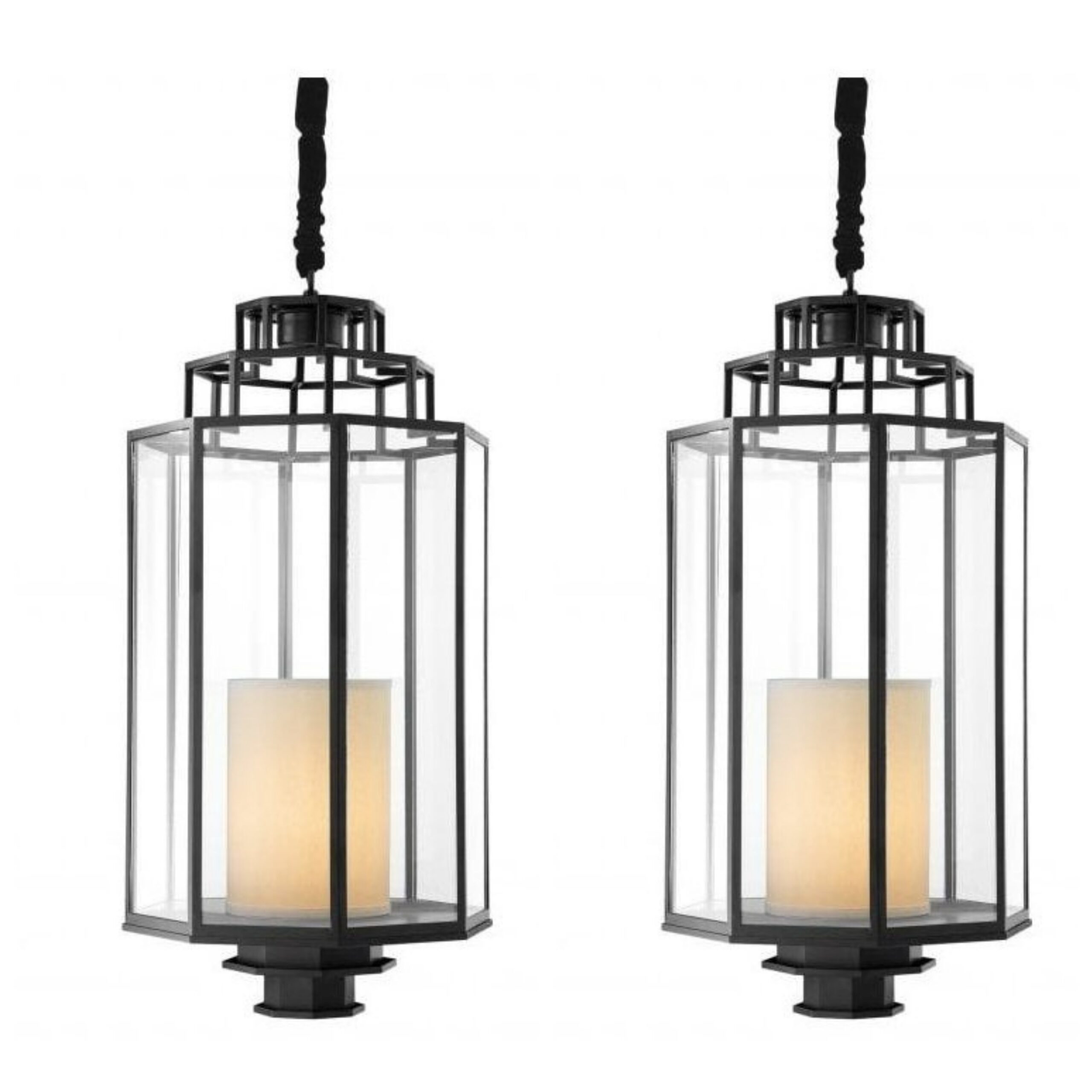 M058 Pair Lantern Monticello - Eichholtz - Large Size