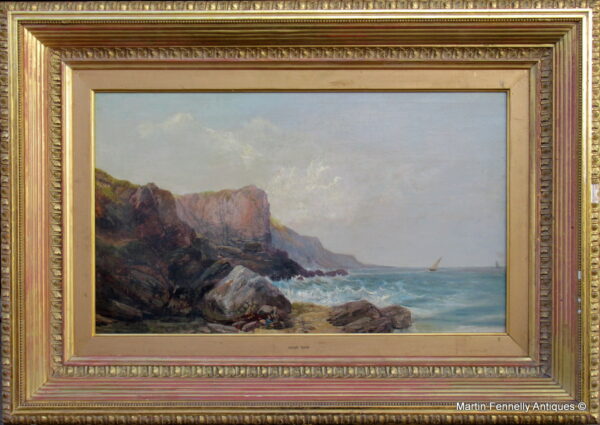 727 Sold Joseph Horlor (1809-1887) Oil on Canvas - Marine Scene