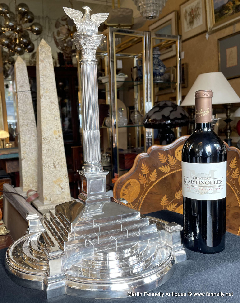 522 Sold Superb Miniature - Pheonix Monument - Solid Silver 1963 - Irish - Image 6