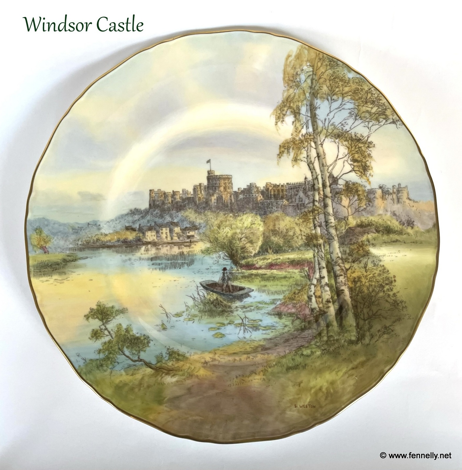 121 Sold Set of 4 Royal Worcester Cabinet Plates - Circa 1920 - Hand Painted - Signed - Image 3