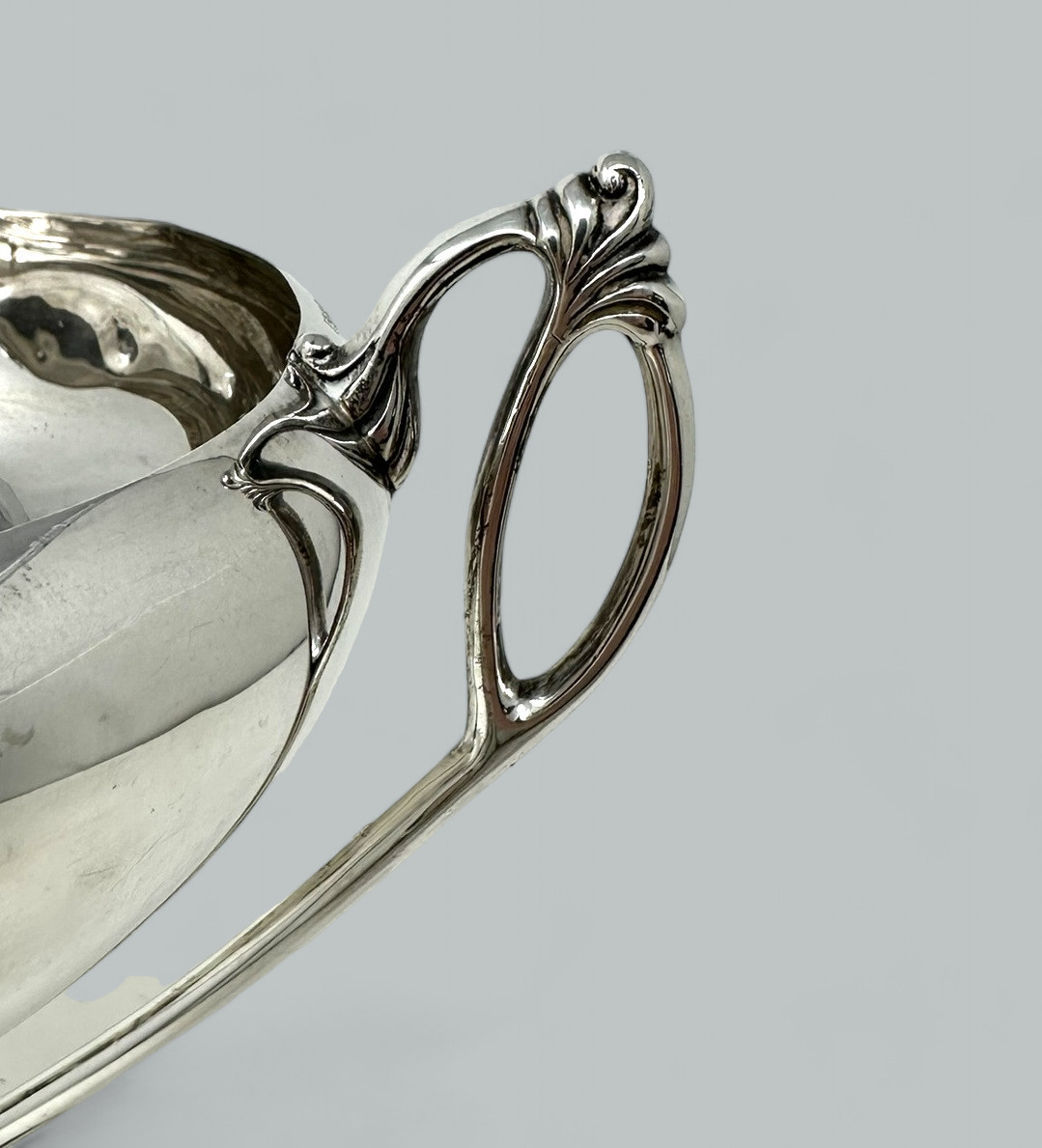 140 Antique Art Nouveau English Sterling Silver Sporting Trophy Cup Bowl Centerpiece - Image 5