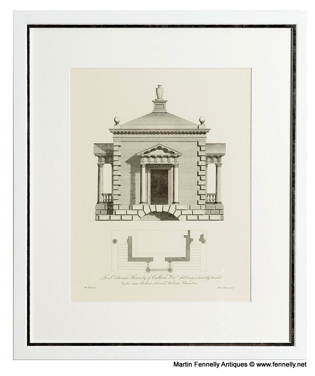 M146 Sold Set of Four Architectural Framed Prints - Image 4