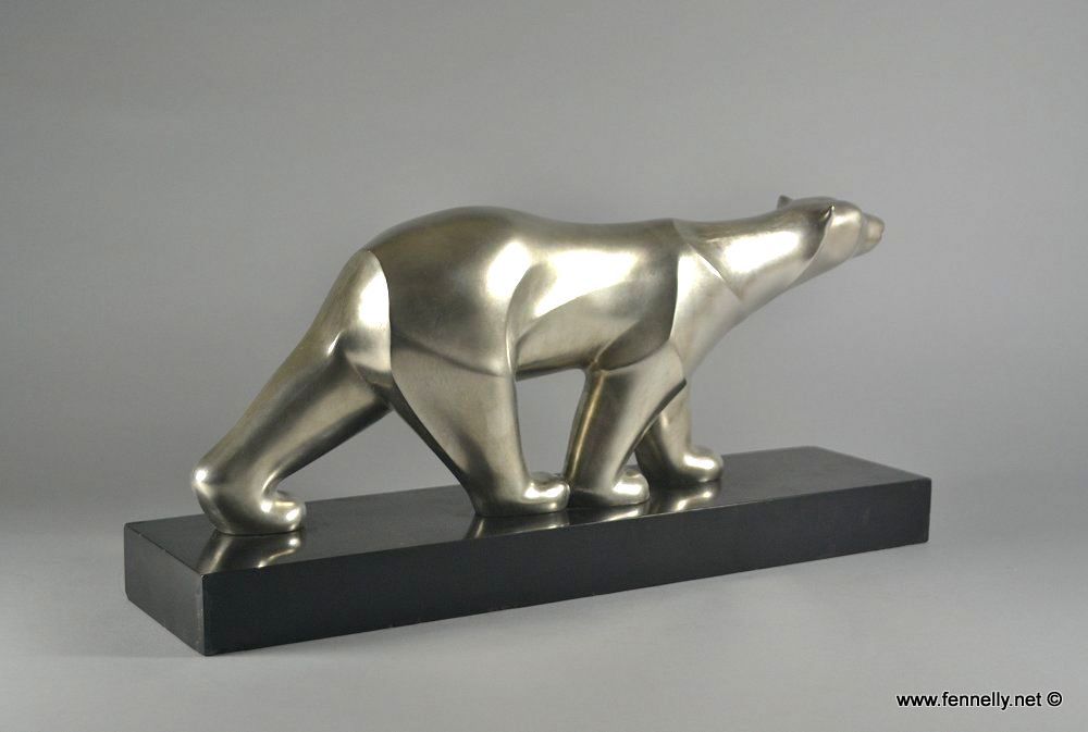429 Sold Rare Georges Lavroff - Art Deco Polar Bear Sculpture - Circa 1930 - Image 2