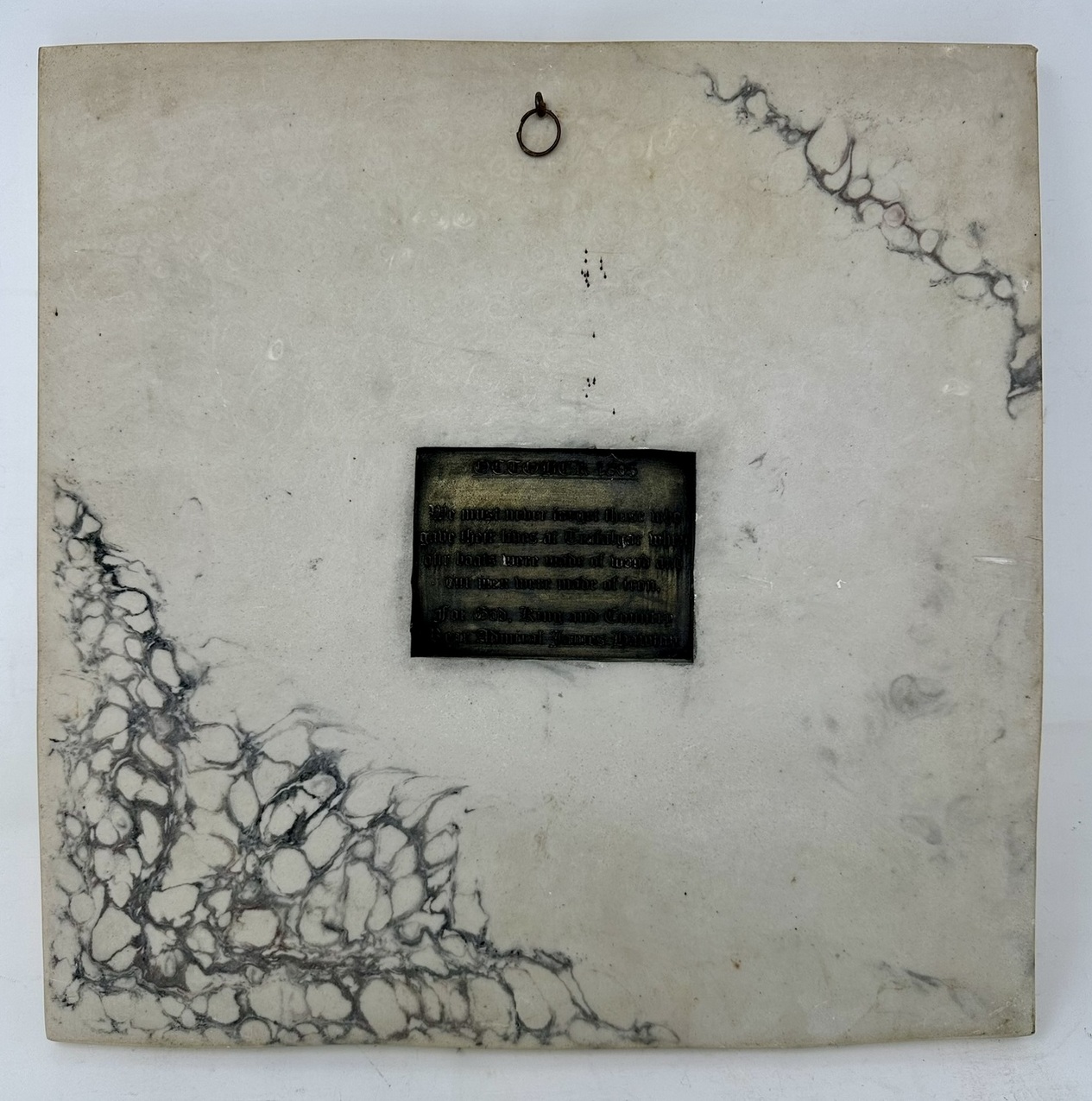 412 Sold Antique Grand Tour Classical Regency Carved Marble Plaque Battle Travalgar 1805 - Image 4