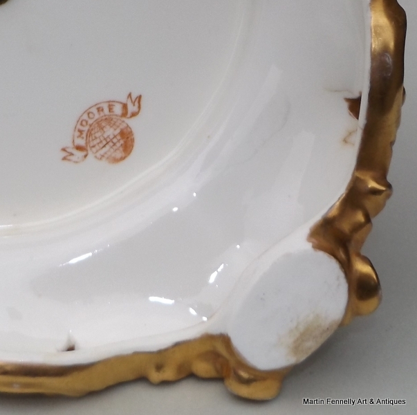 788 Sold Superb Moore Porcelain Oil Lamp 19thCt - Image 6