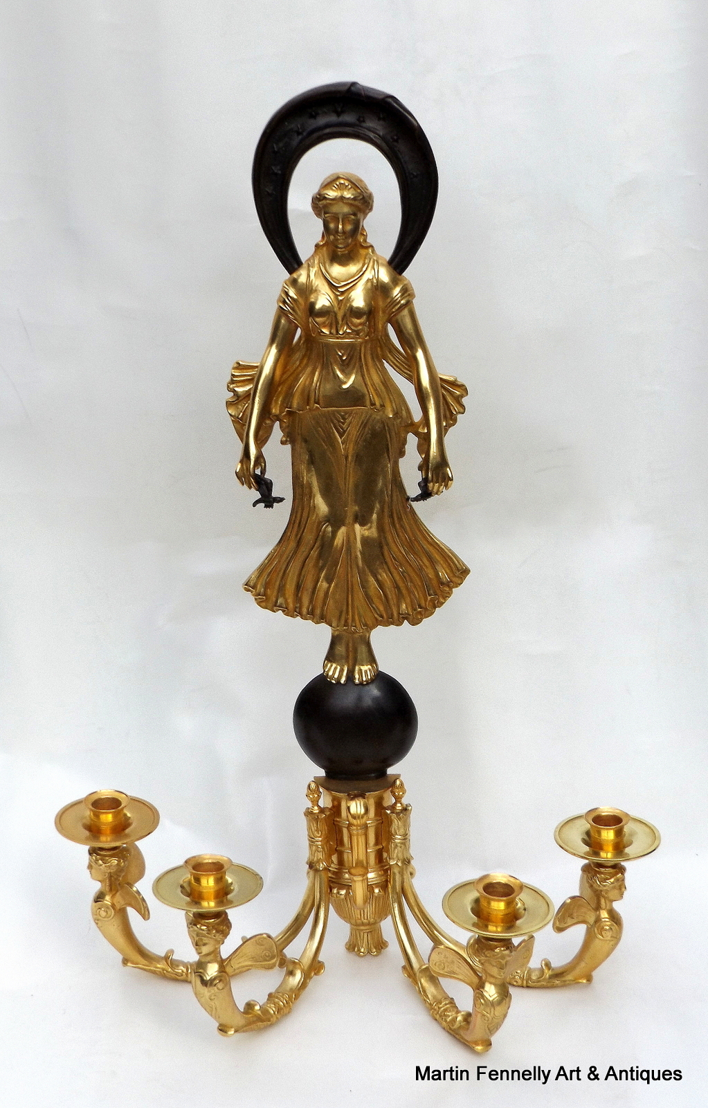 076 Sold Huge Pair French Bronze and Ormolu Wall Sconces - Circa 1890 - Image 2