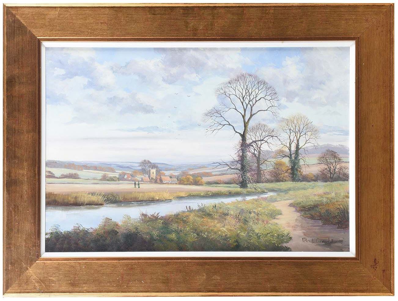 194 Oil on Canvas - Peter J Greenhill - English Landscape - Image 3