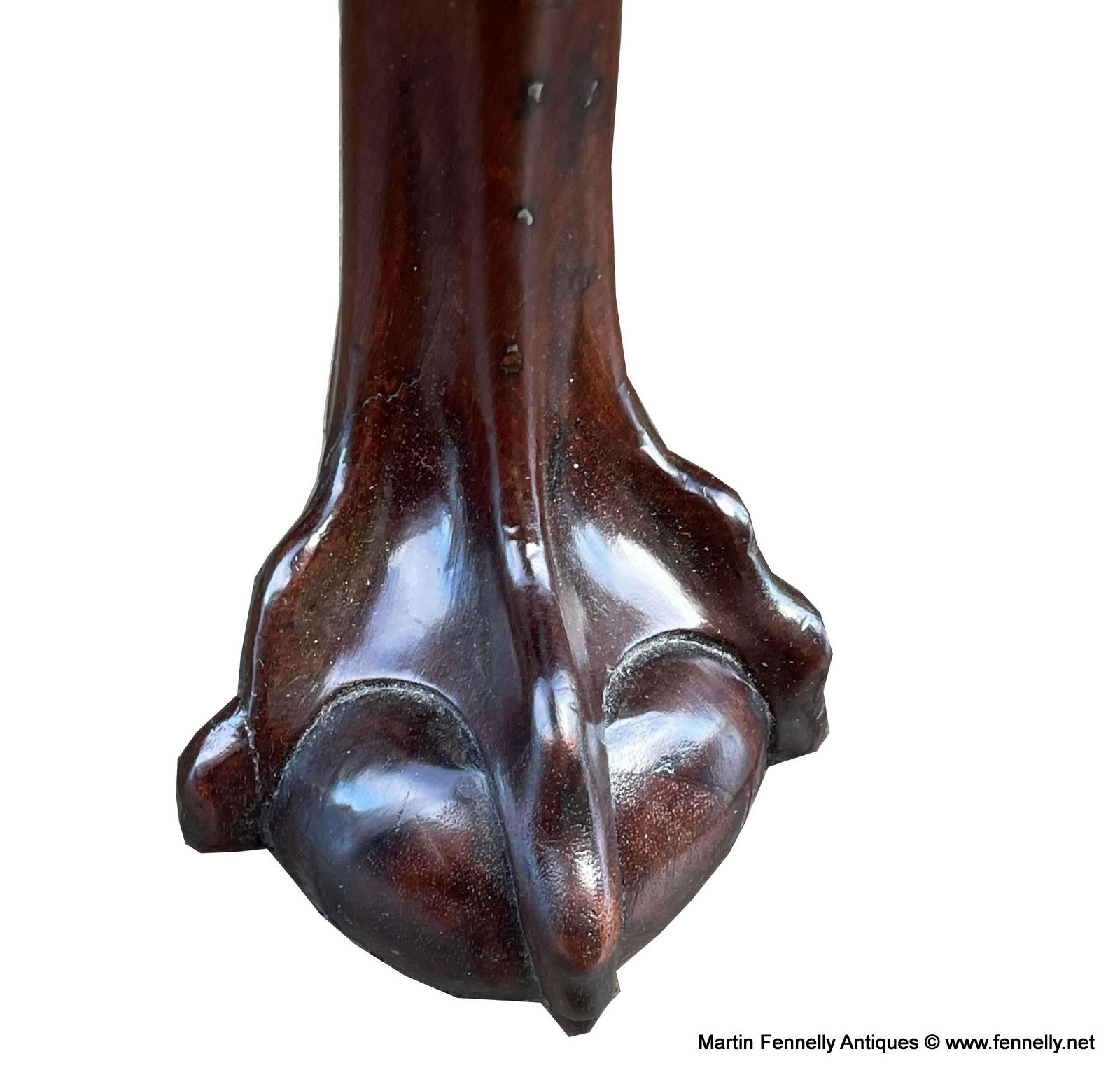 708 Superb Irish Mahogany Foldover Games Table - Circa 1780 - Image 3