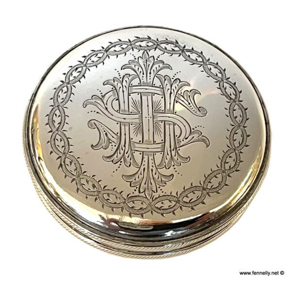 186 Sold Very Rare Silver Irish Pyx Box - John Smyth 1906
