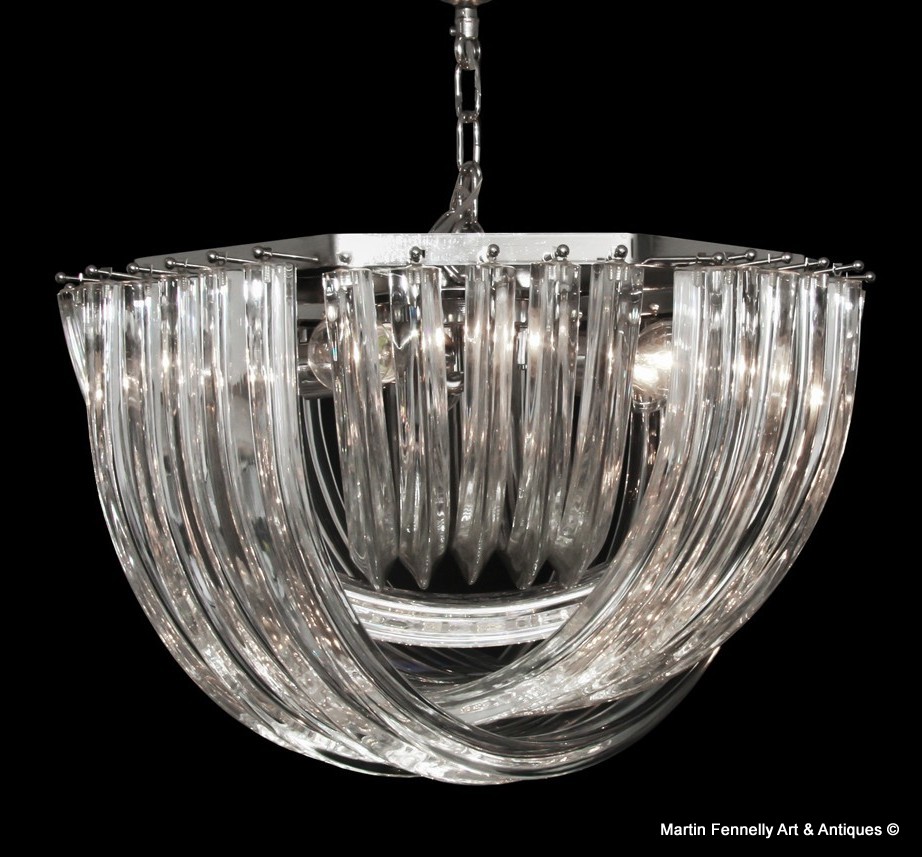 322 Superb Pair of Venini by Carlo Nason with Murano Crystal - Image 2