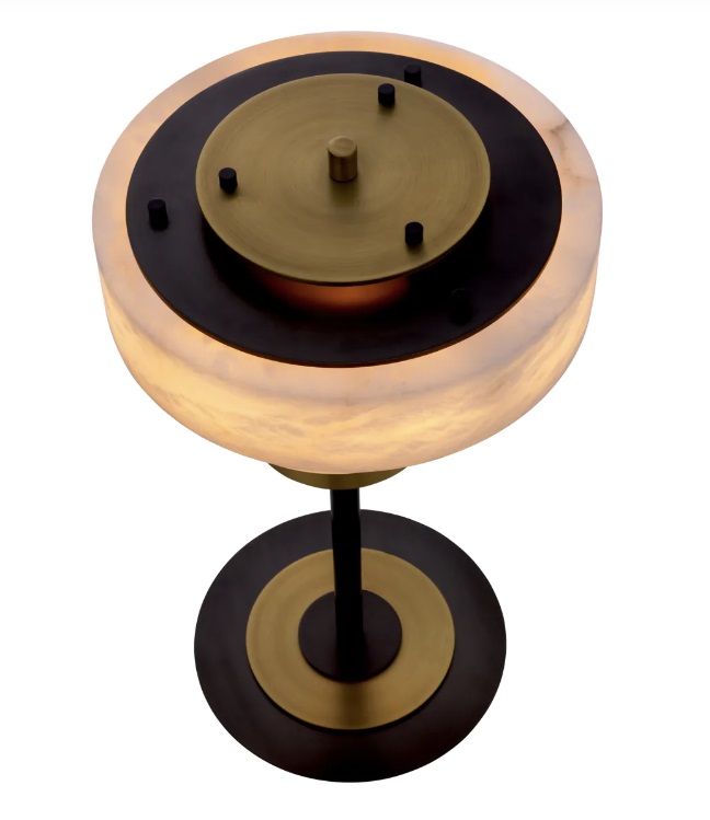 M179 Sold Spectacular Zereno - Alabaster and Brass - Art Deco - Image 3