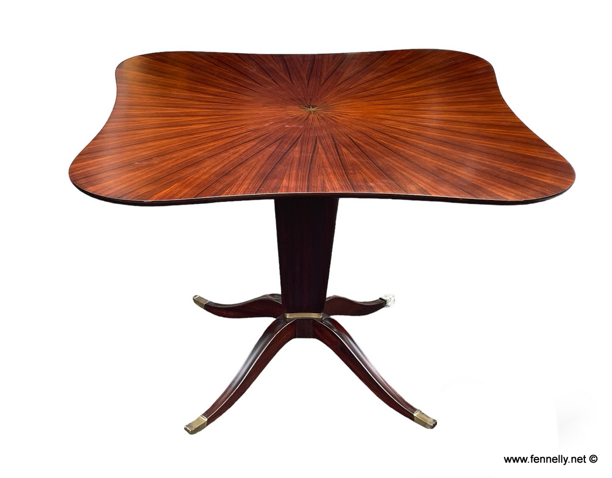 003 Paolo Buffa Dining Table and Chairs - Italian - Rosewood Circa 1950 - Image 3