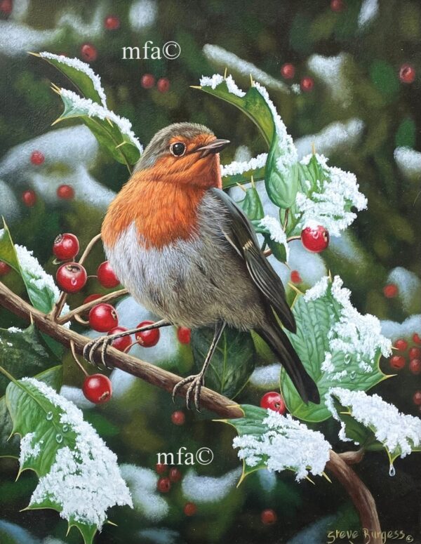 008 'First Snow' Oil on Panel Steve Burgess (Born 1960)