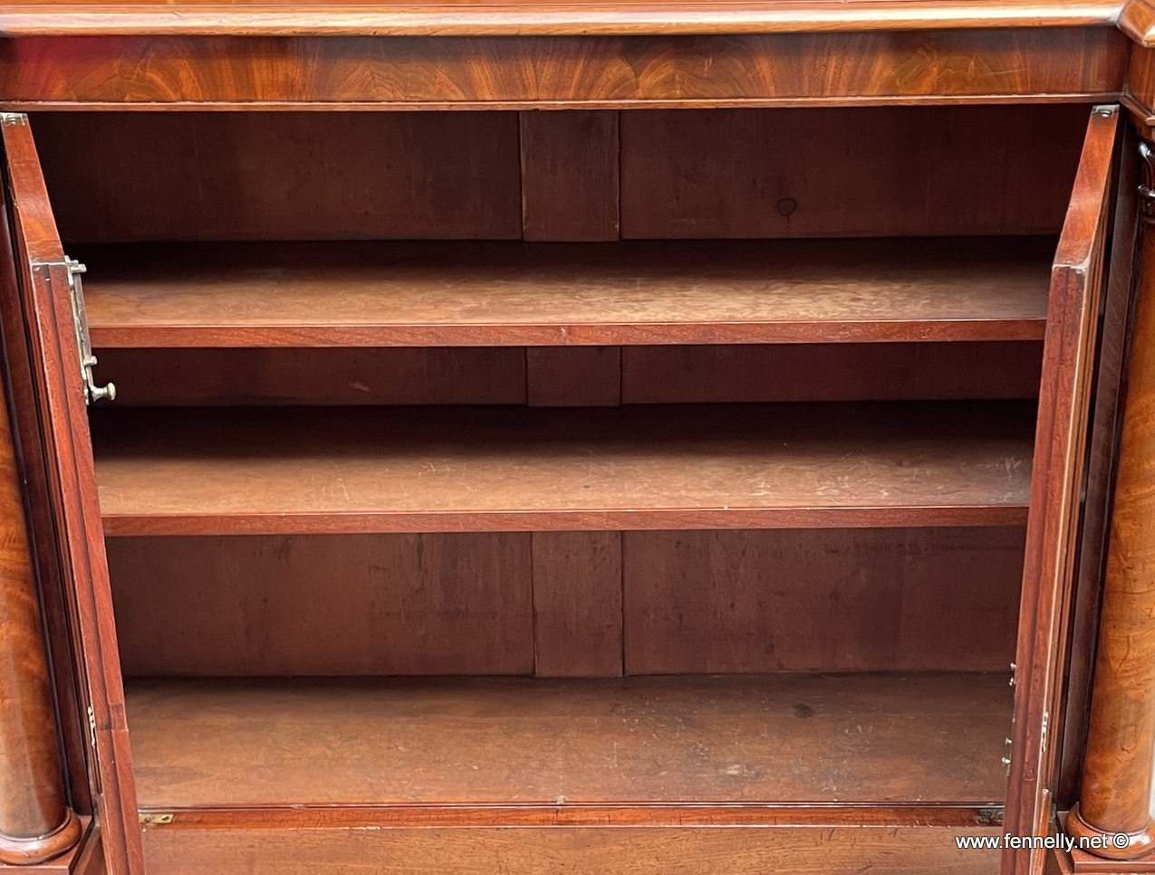 175 Sold Rare Irish Williams and Gibton - Twin Door Cabinet - Mahogany - Image 7