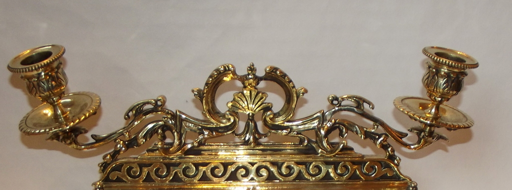 214 French Polished Brass Twin Ink Stand - Circa 1890 - Image 2